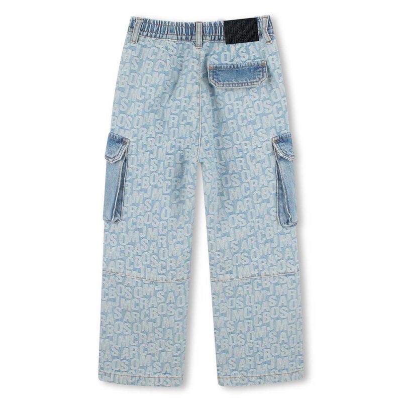 MARC JACOBS Jumbled Logo Cargo Jeans 3-10Y image number 1